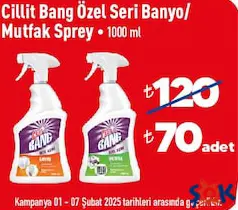 CİLLİT BANG ÖZEL SERİ BANYO/MUTFAK SPREYİ 1000 ML